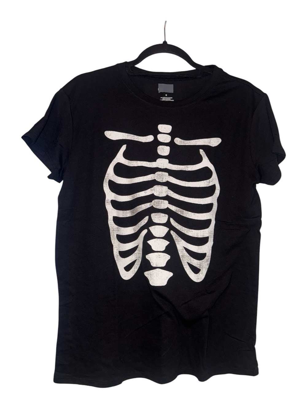 Halloween Woman’s Black Skeleton Graphic Tee